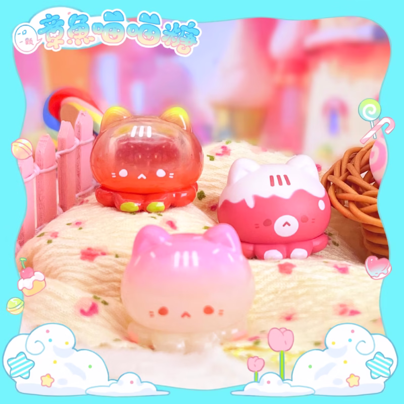 Every mystery box comes with one randomly selected figure from the Octopus Meow Meow Sweets Series miniso blind box - Image 4