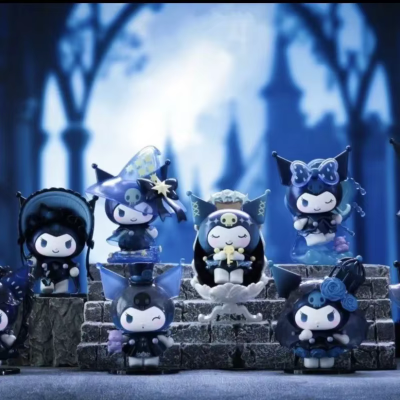 An authentic Sanrio Kuromi The Blind Box Decoration for the Witch's Feast Series Cute and In-Stock Kawaii Toys for Kids