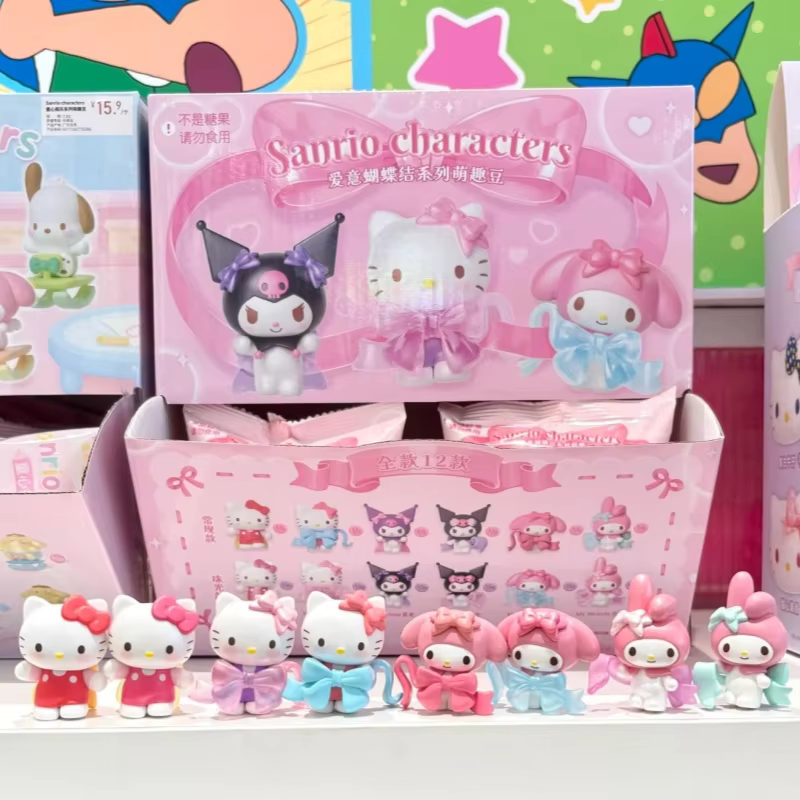 Charming blind box gift display of the Sanrio Love Bowknot Series collection of stylish feminine miniatures for your collection - Image 3