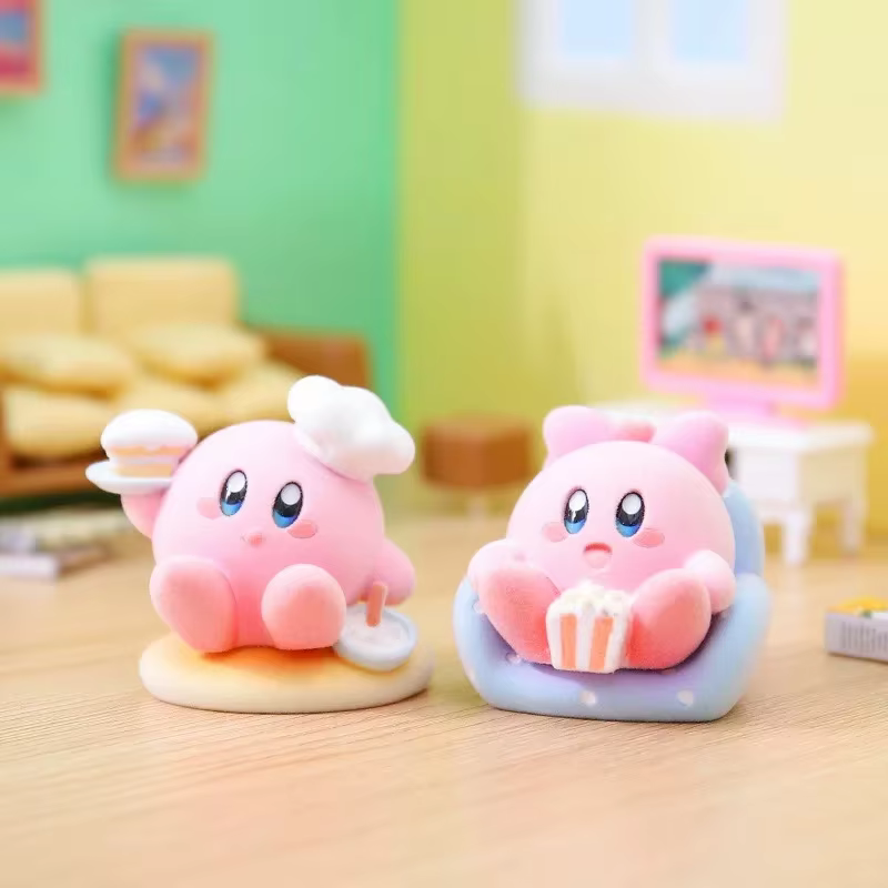 Cherry Powder Ball Girl Peripheral Desktop Decoration Gift for Girls' Cars with Star Kirby Blind Box