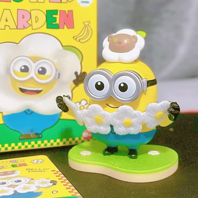 Brand-New Mini Minions Flower Park Series Anime Characters Desktop Décor Models Toys Collection Wedding Presents