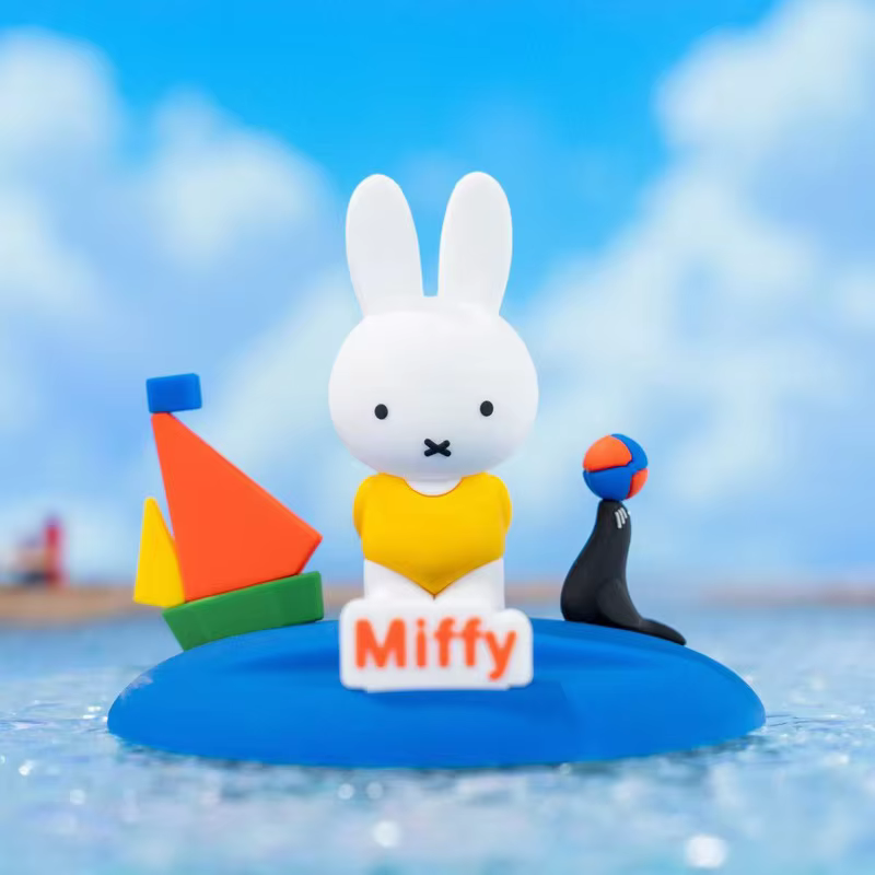 Available The adorable personalized gift of a trendy blind box toy desktop decoration is the Miffy Rabbit Four Seasons Series mobile phone stand.