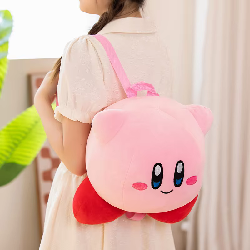 Kirby Handbag: New Anime Kawaii Star, Adorable Backpack, Soft Game Dolls, and Birthday Presents for Kids