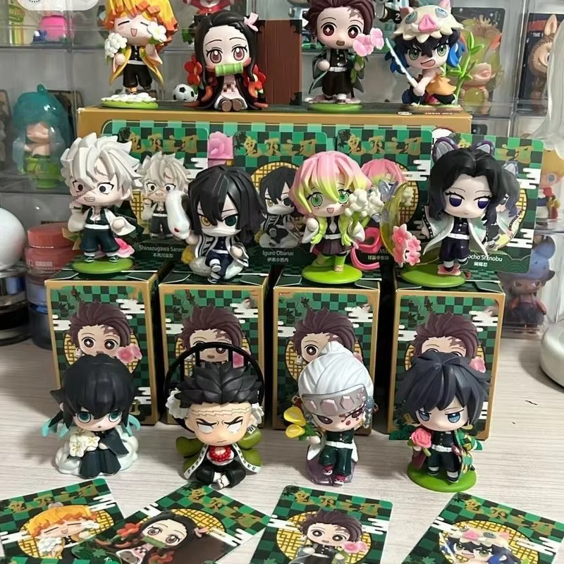 New Demon Slayer: Demon Slayer's Birth in a Blind Box Nezuko Simoi Michiro Hana Tanjiro Figure Peripheral Model Ornament Present