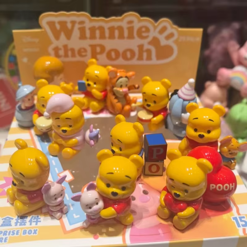 Blind Box Tigger Eeyore Piglet Model Collection Winnie the Pooh Best Friend Series Cartoon Anime Gift for Children