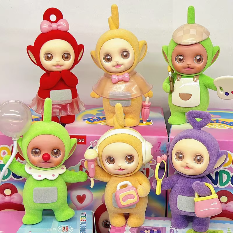 Cute Laa-Laa Dispy Anime Figure Model Ornament Teletubbies Surprise Toy Gift Original Teletubbies Show Window Series Blind Box