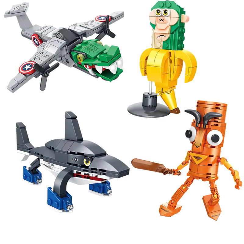 Brilliantly curated, the Tung Tung Building Blocks + Blind Box Toy Set sets the right tone to any occasion. From party handouts to birthday gifts - Image 3