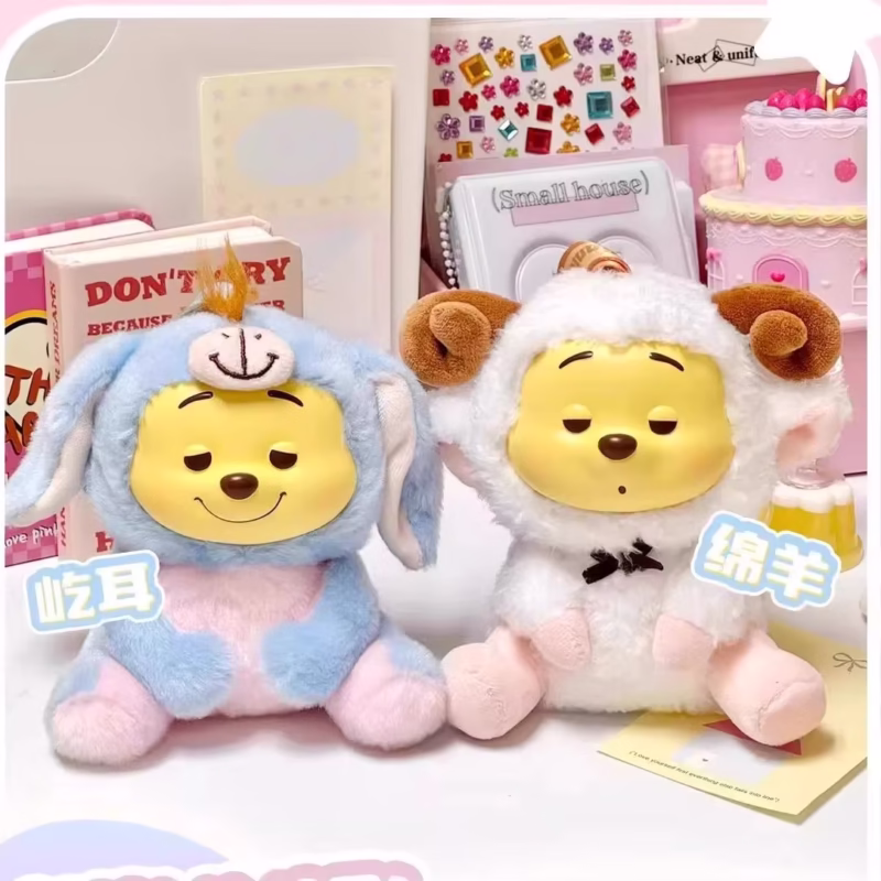 Winnie the Pooh Mischievous Party Mysterious Box Disney Rubber Plush Poo Poo Bag Pendant Doll Toy in Stock Blind Box Series - Image 4