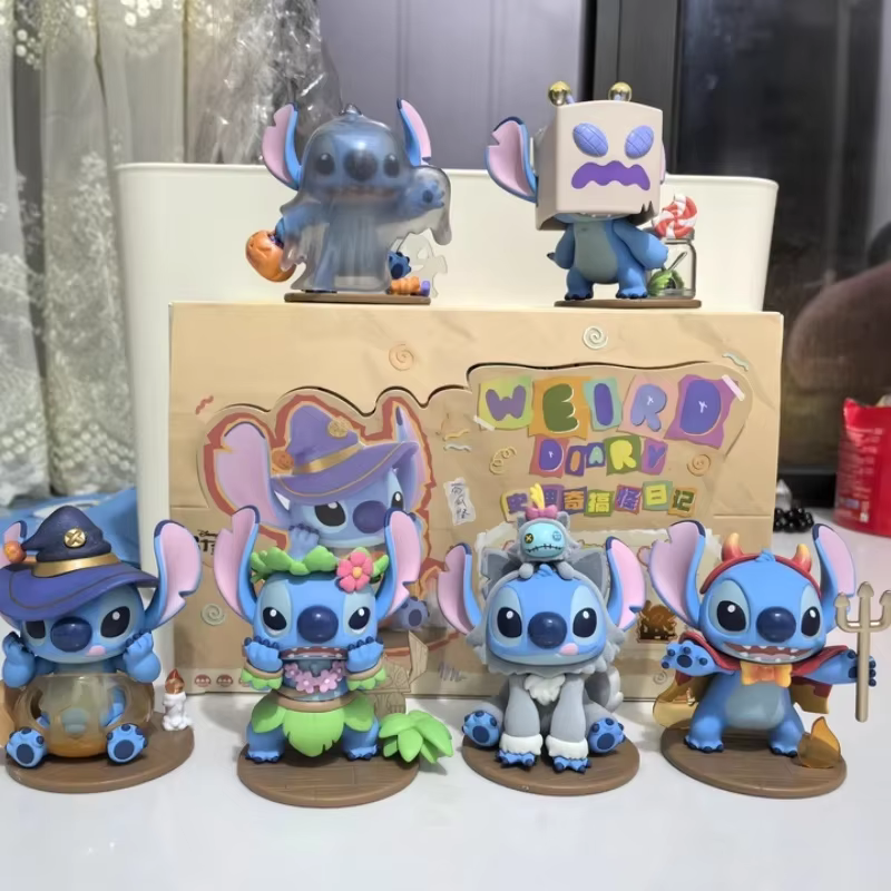 Wacky Diary 2.0 Blind Box Collectible Anime Desktop Decor Toys Original Disney Stitch Weird Diary 1.0 Birthday Presents