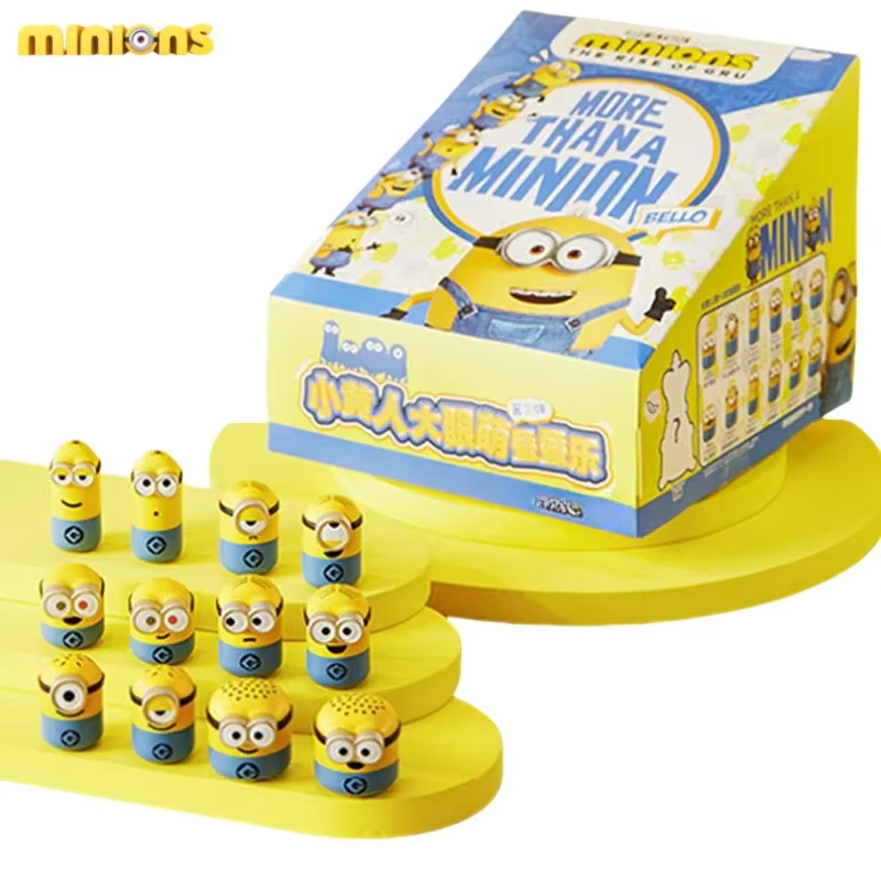Figure ornaments for minions, blind box, creative animation, kawaii model, decompression toy, surprise gift box