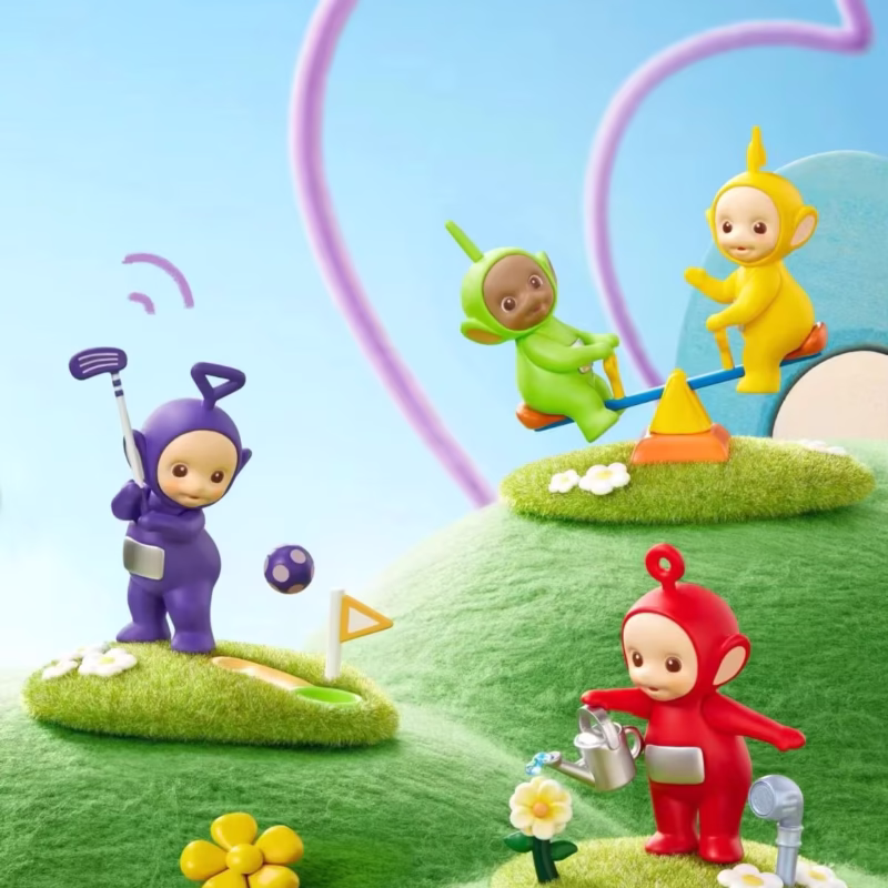 Six pieces of the Teletubbies Magical Island Series Mystery Blind Box Collectible Action Figures at Random Gifts of Unexpected Toys for Children and Adults