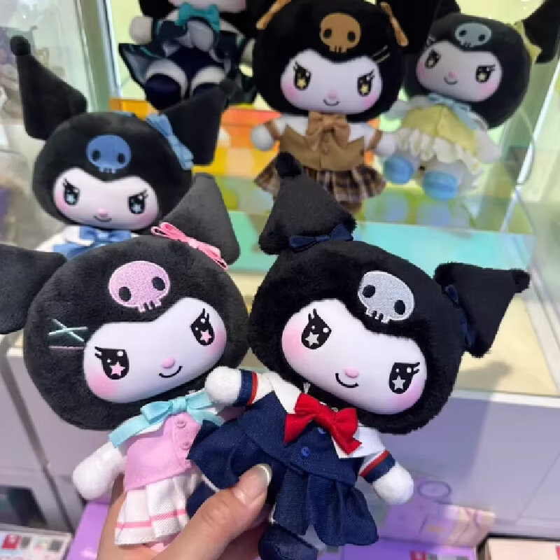 Adorable Kuromi Campus Diary Series Peripheral Cartoon Anime Blind Box Gift: Adorable Vinyl Plush Doll Blind Box Backpack Pendant