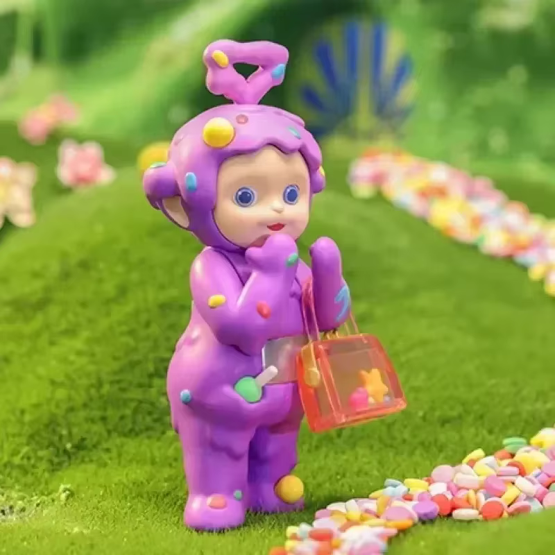 Caixa Sorpresa Girls Anime Figures Cute Model 100% Original Teletubbies Fantasy Candy World Series Blind BoxMystery Box