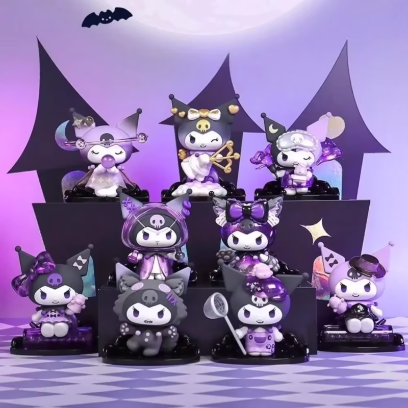 Cute Model Fans' Collection Toy Blind Bo, Sanrio Kuromi Werewolf Kill Series Action Figure Dolls, Anime Figures, Surprise Bag