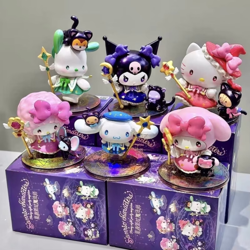 Starry Night Party Magician Series Blind Box, an anime featuring Sanrio My Melody Kuromi's Adorable Hellokitty Piano Toy Doll Present - Image 3