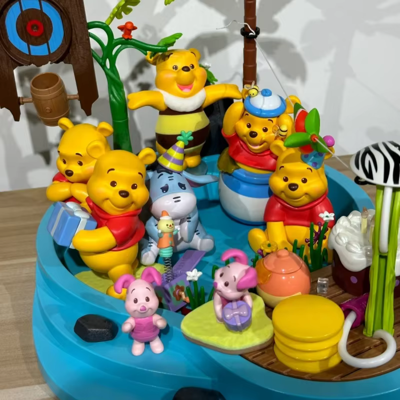 Party Theme: Miniso Winnie the Pooh Old Friend Figure of a Blind Box KawaiiCuteToyforKidsBirthdayXmasGiftTrendyCollectible