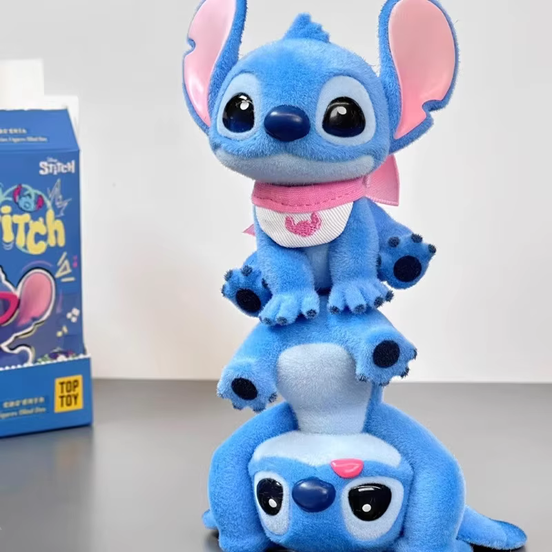 Disney Stitch Flocking Mysterious Surprise Box Figure Toy Model Trend Blind Box Authentic Hello Stitch Blind Box Kawaii Anime