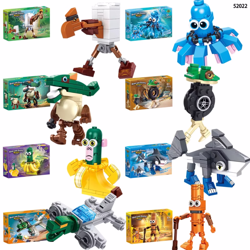 Toy for Building Blocks by Tung Tung SahurBoneca Ambalam LiriLi Larlla Tralalero Tralala Toys for Kids: Blocks and Blind Box