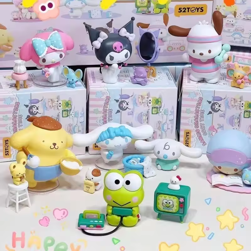 New Cozy Time Series Blind Box Model Little Twin Stars in Stock: A Cute Present for Girls, Kuromi Collectibles