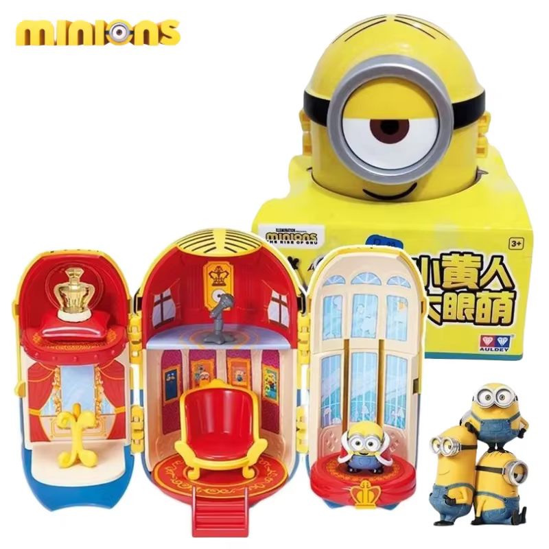 Creative Despicable Me Scene Model Ornament Toy Surprise Gift BoxWholesale Minions Anime Cartoon Adorable Doll Figure Blind Box