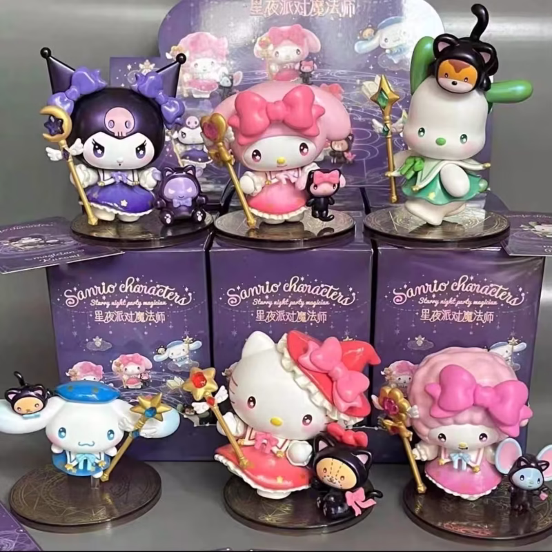 Starry Night Party Magician Series Blind Box, an anime featuring Sanrio My Melody Kuromi's Adorable Hellokitty Piano Toy Doll Present - Image 4