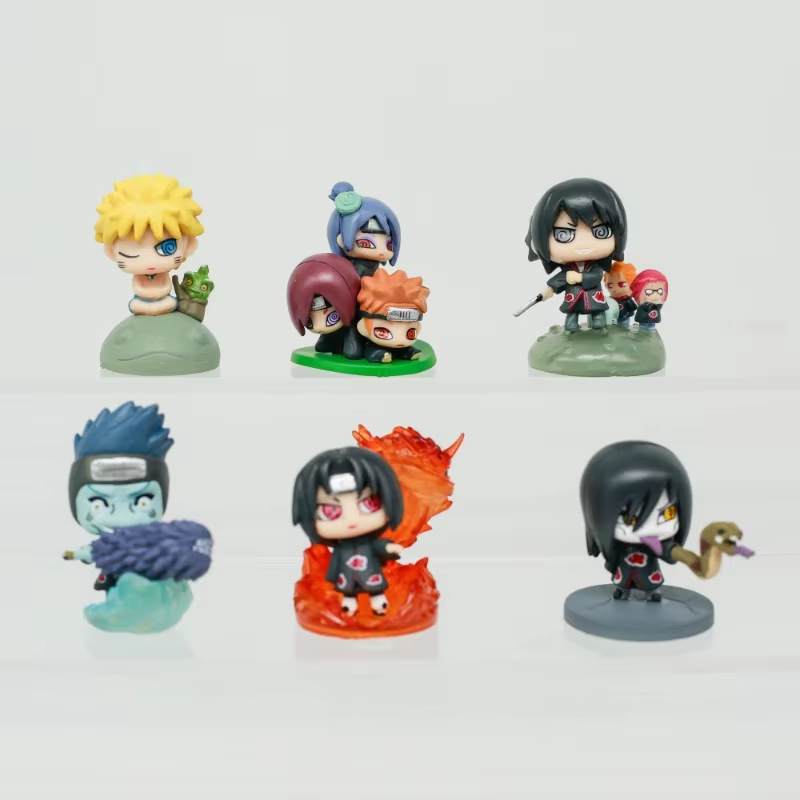 Cute Naruto Blind Box Action Figures from Cartoon Anime as Desktop Ornaments Six Styles of Boy Toys for Birthday Presents