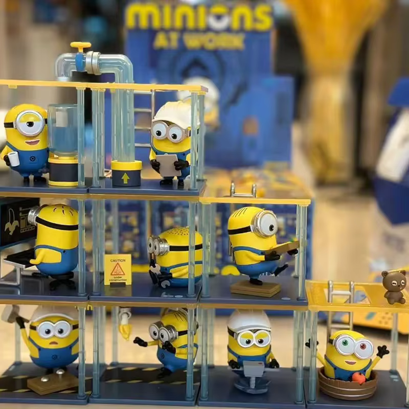 Adorable Anime Action Figure Ornaments, Dolls & Figurines, 100% Original Blind Box Surprise Mystery Box from the Minions At Work Series - Image 3